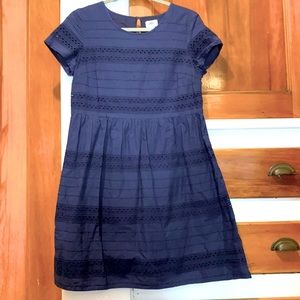 Old Navy Eyelet Navy Dress. Size Small